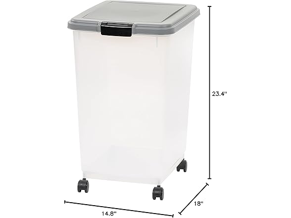 Amazon Basics Airtight Pet Food Storage Container w Scoop