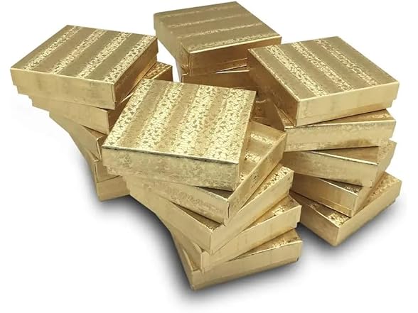 RJ Displays- Gold Foil Cotton Filled