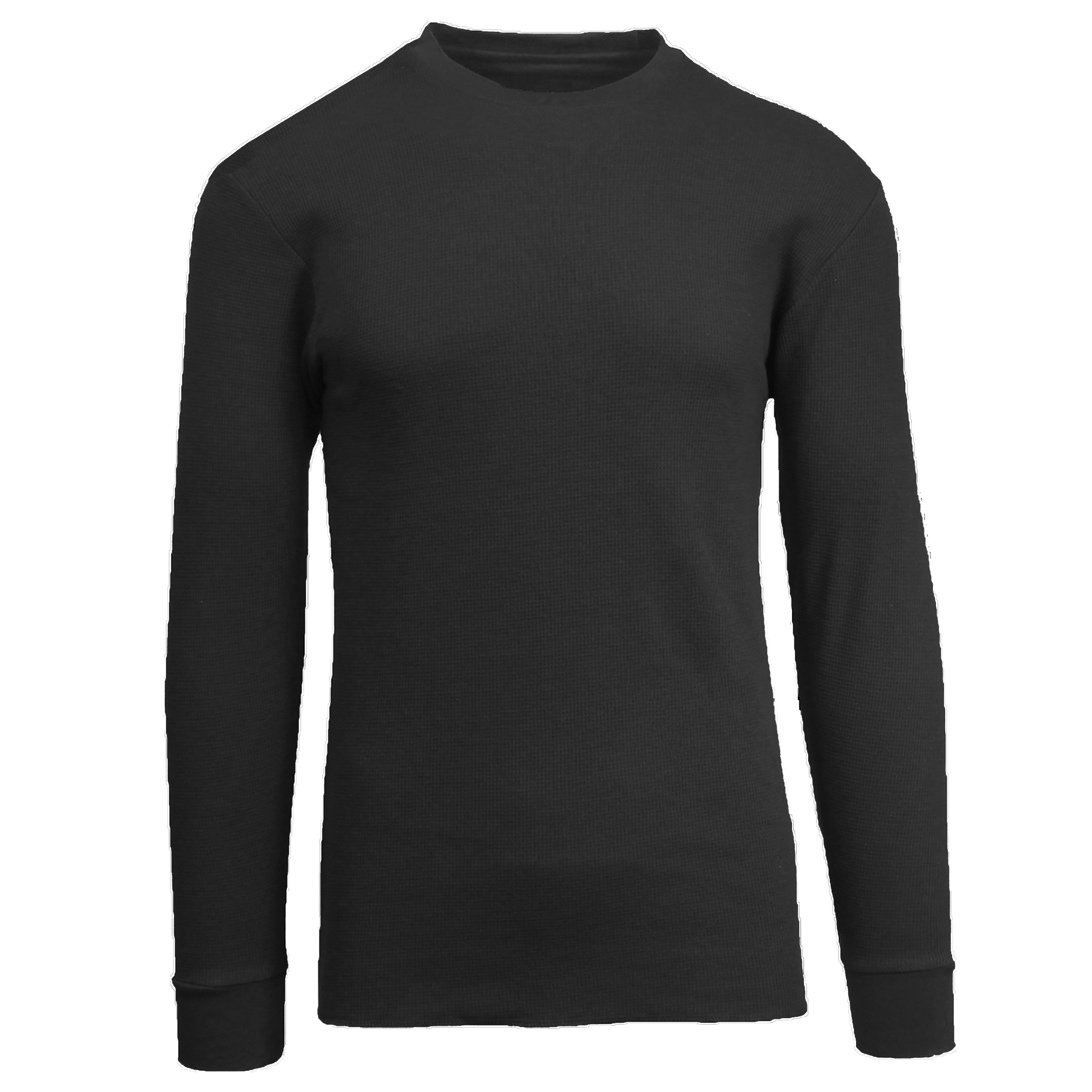 3Pk Asst Mens Waffle-Knit Thermal Shirts - Gallery 16