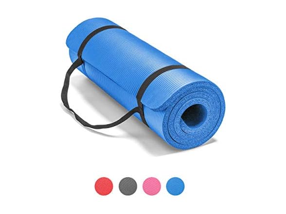 Thick Non-Slip Yoga Mat w/ Carry Strap