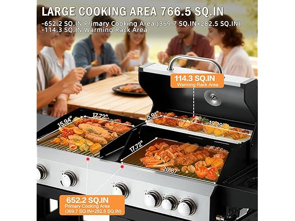 MELLCOM 3 IN 1 Pizza Griddle Grill Combo