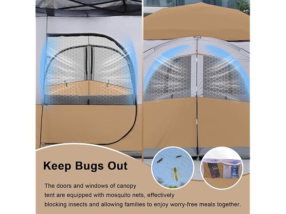KAMPKEEPER Canopy Side Tent 4-6 Person