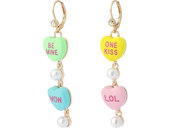 Betsey Johnson Sweetheart Linear Earring