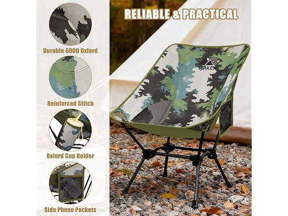 TUIKEN Folding Camping Chair for Hiking
