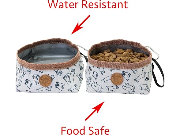 Sport Pet Travel Bowls - Soft Fabric 2pk