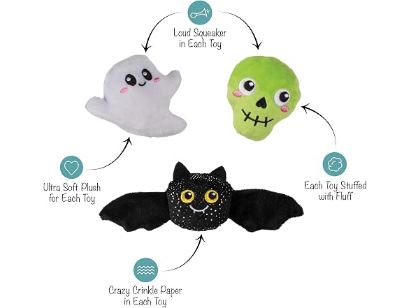 Fringe Fringe Studio Pet Toy, Boo YAH! Plush