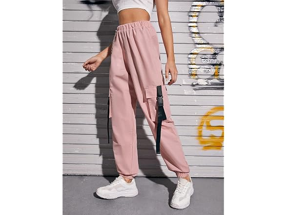 Didk Women (XL) High Waisted Flap Pocket Chain