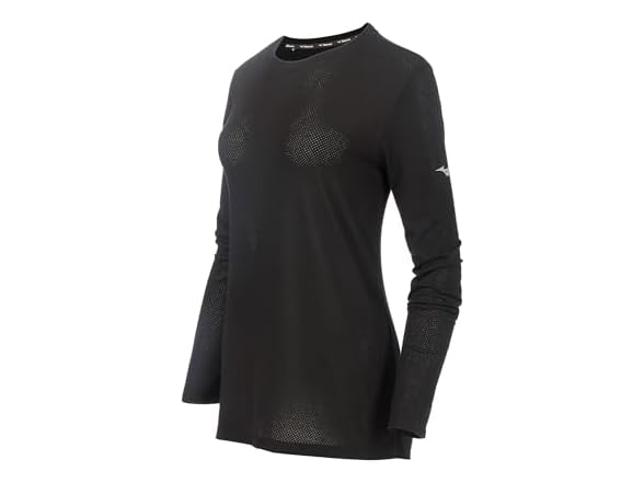 Mizuno Wmns LS Top Black (M)