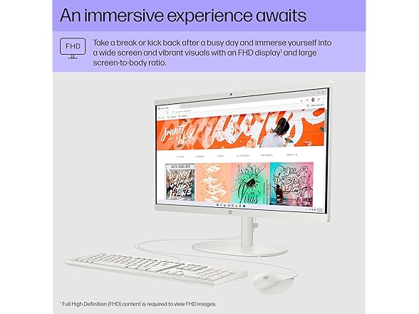 HP 22-DG0012 HP 22 INCH ALL-IN-ONE DESKTOP PC, FHD DIS