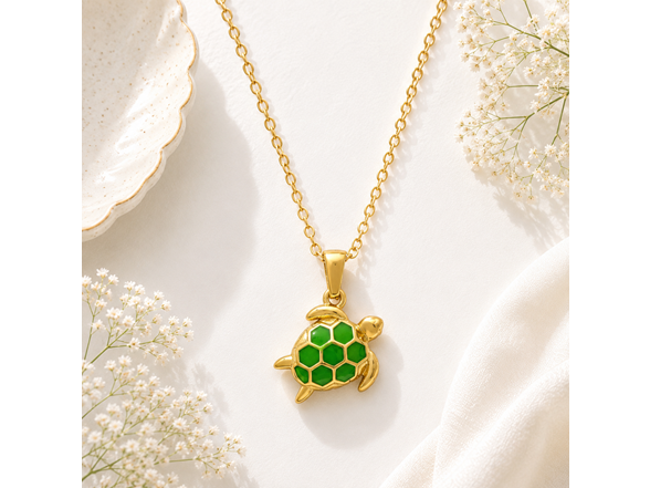 18K Gold Plated Sea Turtle