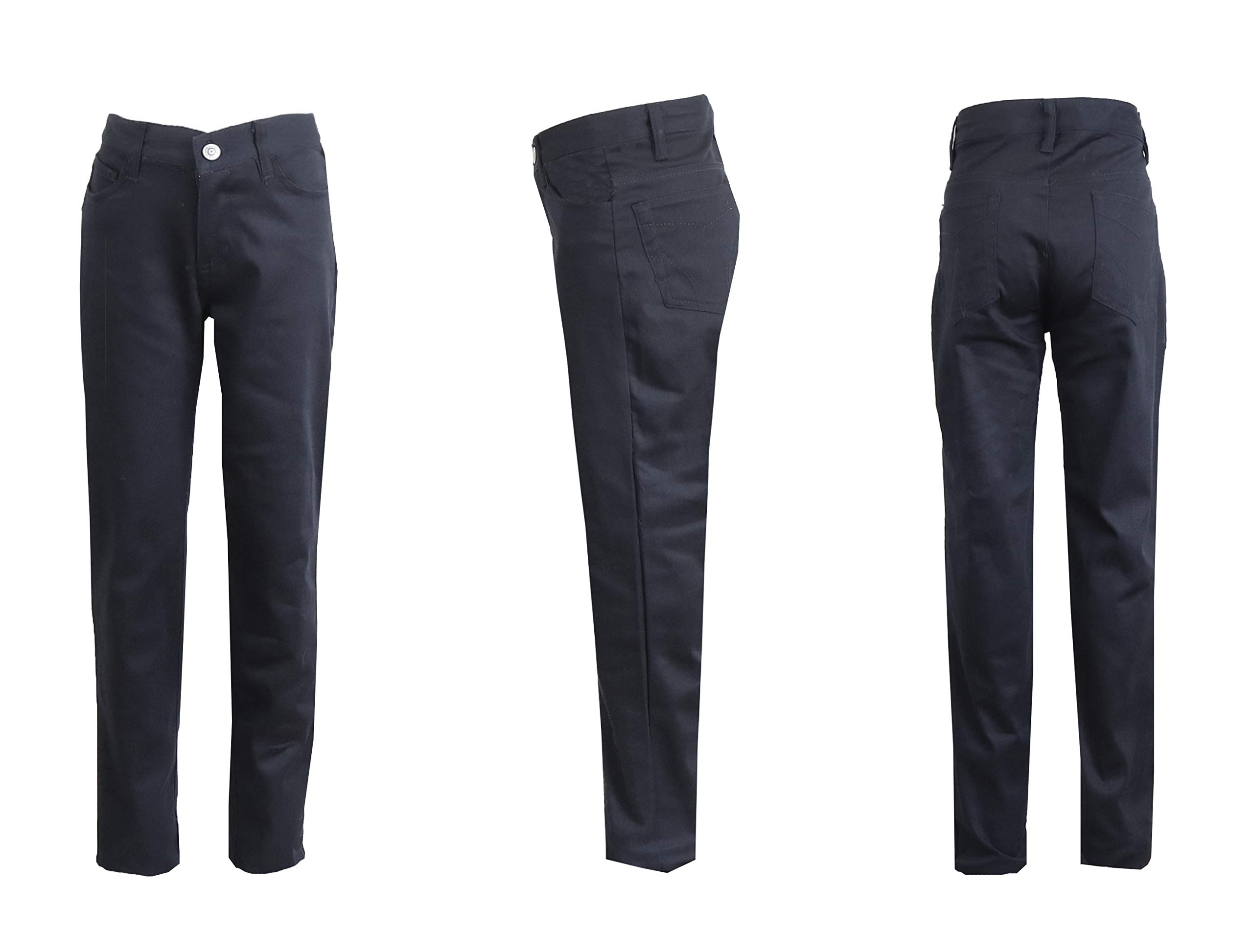 Girls Stretch Pencil Uniform Pants - Gallery 17