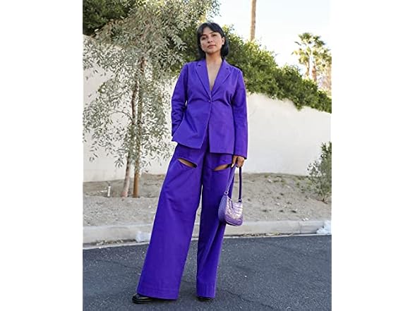 The Drop Heliotrope Thigh Cut-Out Wide