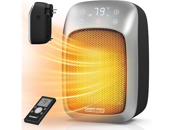 Givebest Adjustable Plug In Heater 2 Pack