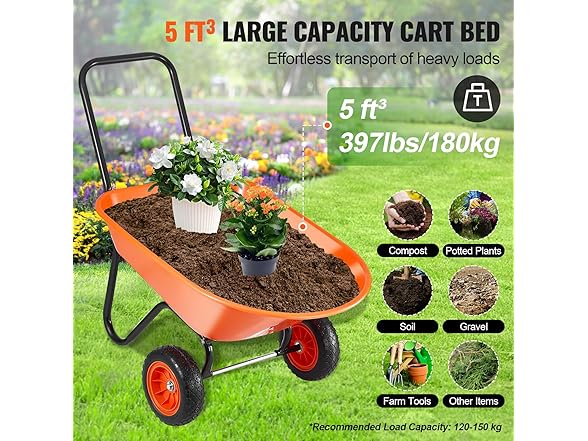 VEVOR Wheelbarrow Cart