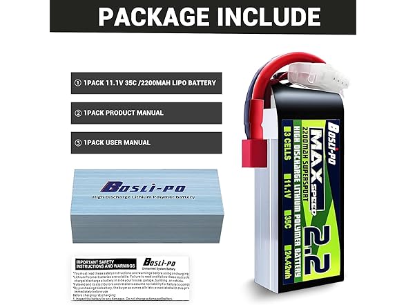 BosLi-Po 11.1V LiPo Battery