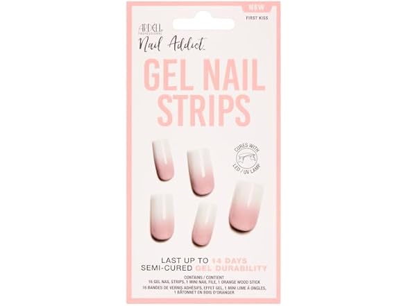 Ardell Nail Addict Semi Cured Gel Strips FIrst Kiss