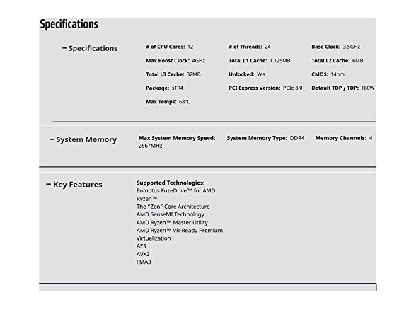 AMD Ryzen Threadripper 1920X