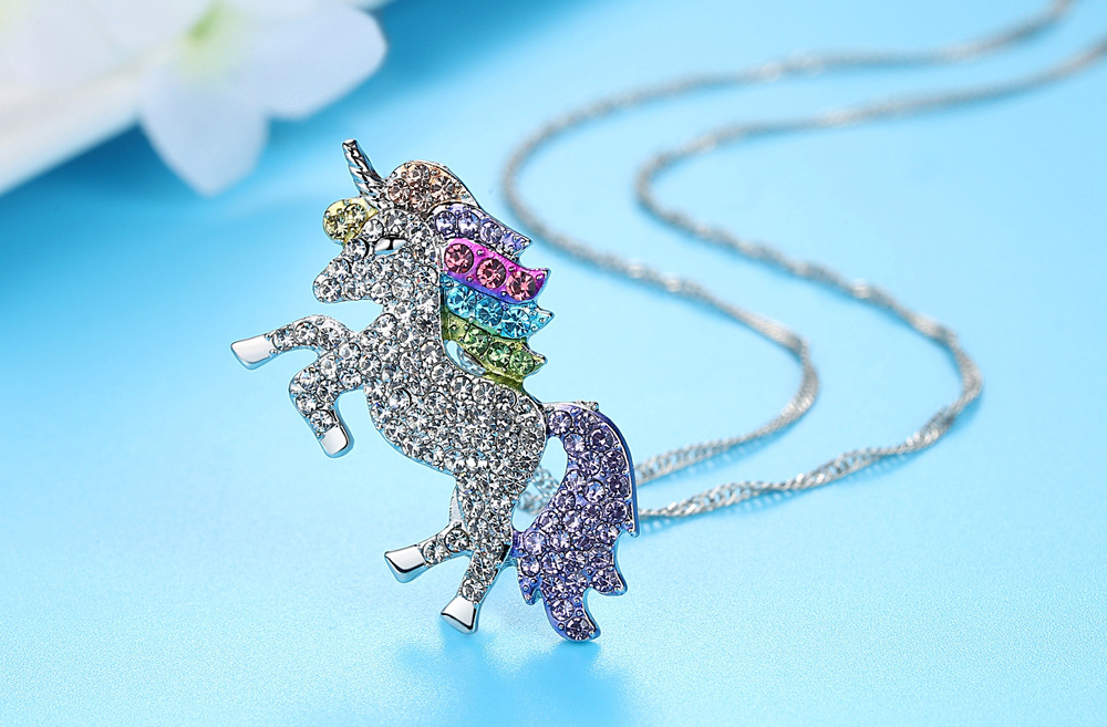 Crystal Unicorn Necklace - Gallery 8