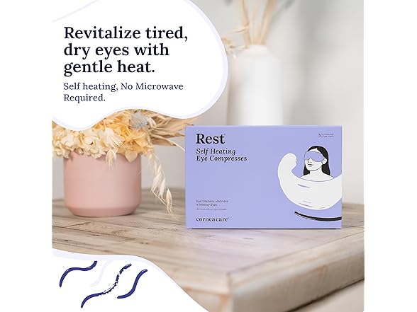 CorneaCare Self Heating Warm Eye Compress 30ct