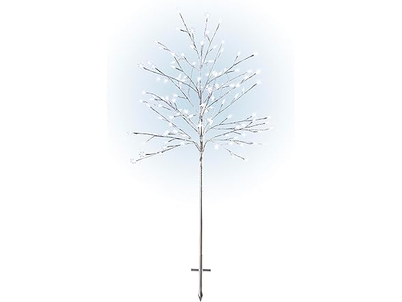 58"H Indoor/Outdoor Frosty Christmas Snowflake Tree