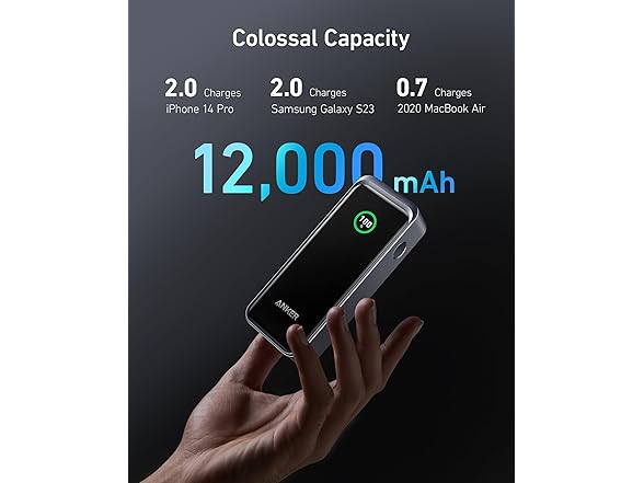 ANKER Prime 12,000mAh 2-Port 130W Powerbank