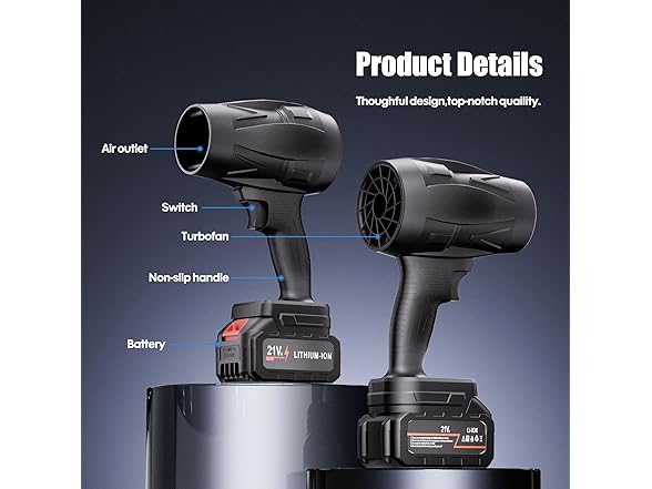 DAILYLIFE Electric Cordless Leaf Blower
