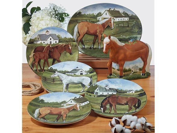 Certified International York Stables 8.5" Salad/Dessert Plates