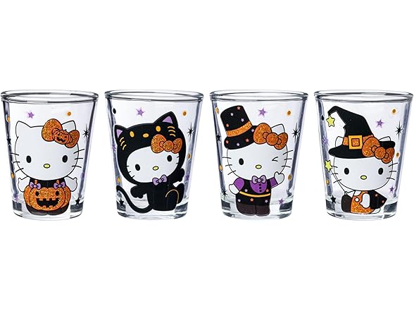 Hello Kitty Halloween 1.5oz Glass Set
