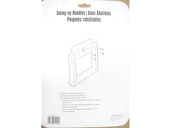 Igloo Swing-Up Handles for 90-100 Qt Coolers, White