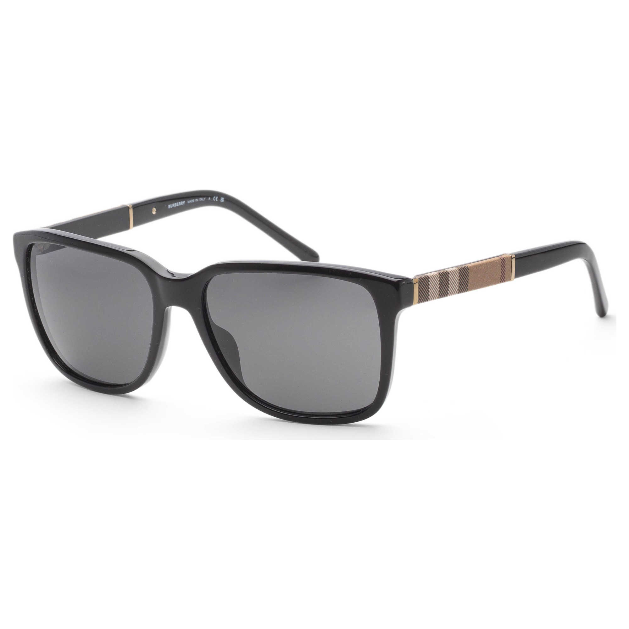 Burberry Men's 58mm Black Sunglasses - Gallery 4