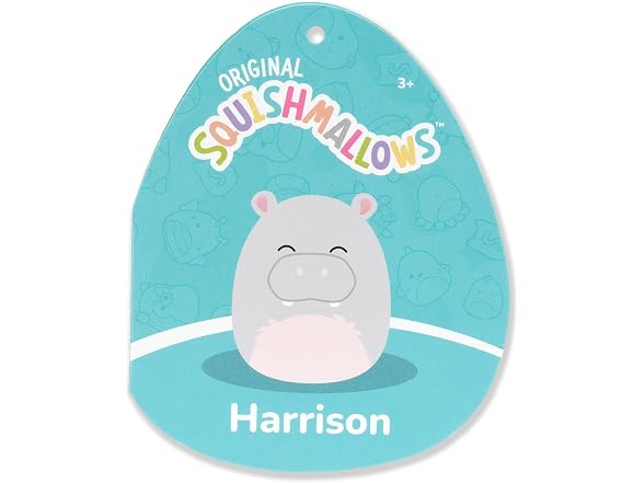 Squishmallows 16in Harrison the Hippo