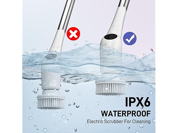 FUNCCUBE Electric Spin Scrubber for Bath