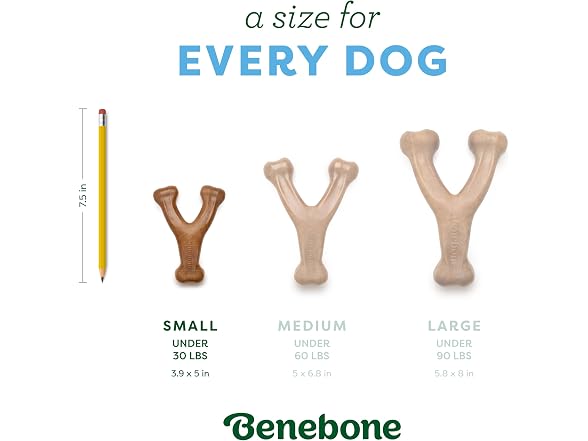 Benebone Wishbone Durable Dog Chew Toy for Ag