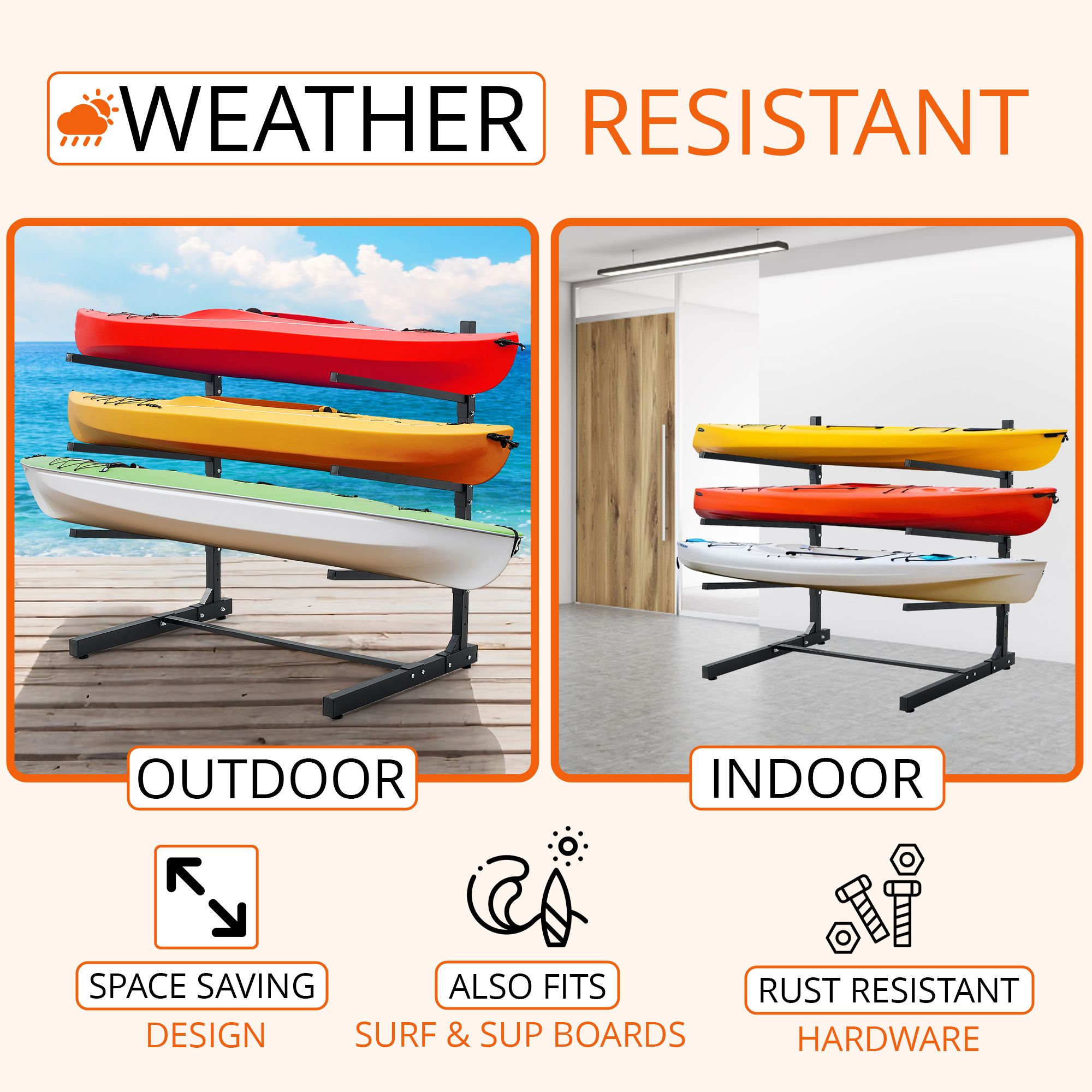 LUGO KR-46-3TIER Heavy-Duty Freestanding Rack - Gallery 13