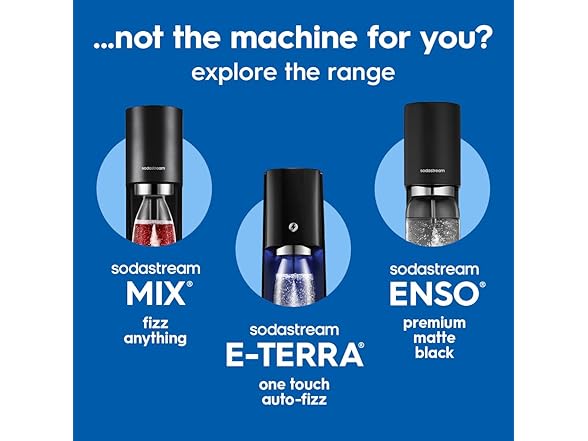 (NEW) SodaStream 1013611011 Pack of 2 Enso Sparkling Water