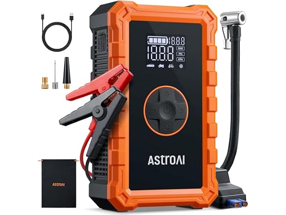 AstroAI S8 Air Jump Starter w/Compressor