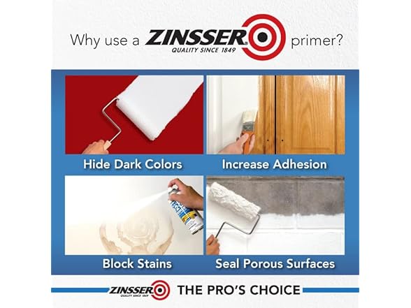 Zinsser Mold Killing Primer, 4 Pack