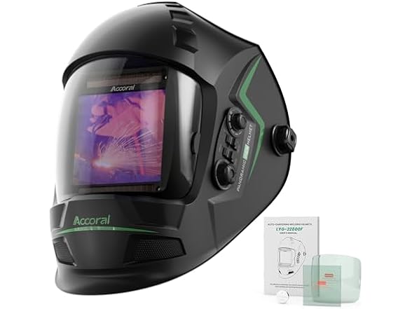 Accoral 3.94" x 3.66" Welding Helmet