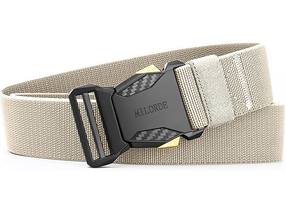 MILORDE Men's Tactical Belt 36"-38"