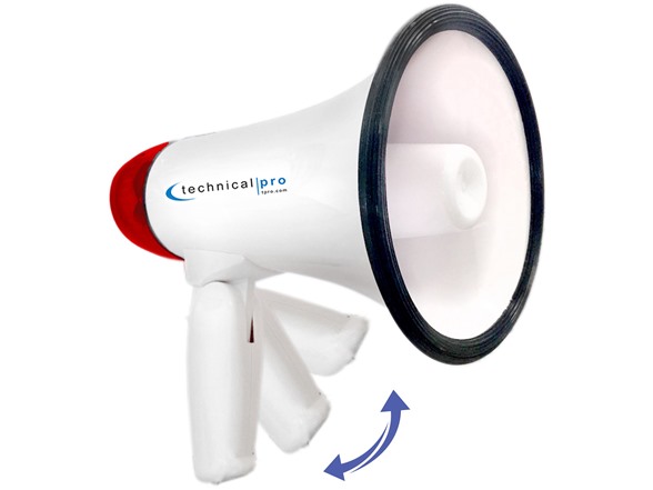 Megaphone with Siren & Foldable Handle