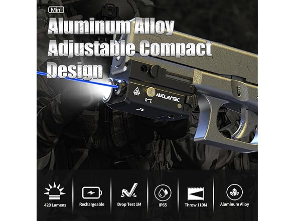 AUCLAYTEC 420lm Tactical LED Flashlight