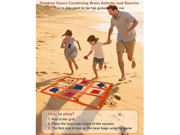 Giant Tic Tac Toe with Dart Board Game