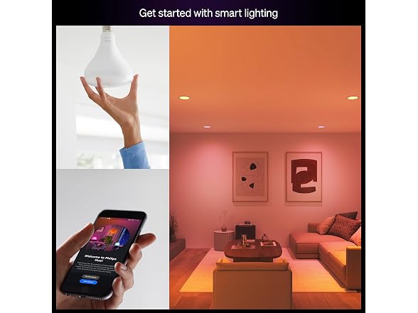 Philips Hue Essential Smart LED BR30 Bulb 2-Pack