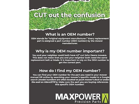Maxpower 331702S Mower Blade for 22 Inch Cut