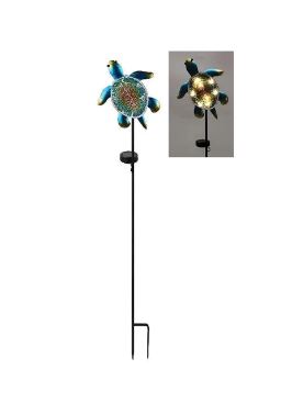32.2" Solar Glass Sea Turtle Stake - Gallery 2