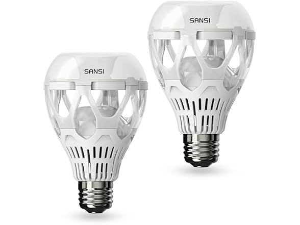 SANSI A21 22W 5000K LED Bulbs 2-Pack