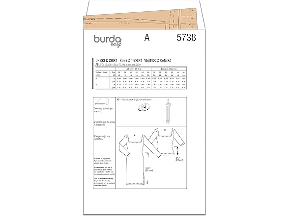 Burda Misses' Dress and Shirt Sewing Pattern