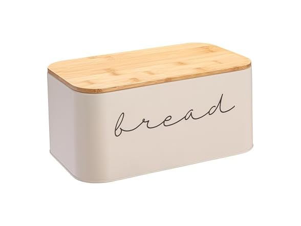Bloomingville Metal "bread" Bin with Bamboo Lid