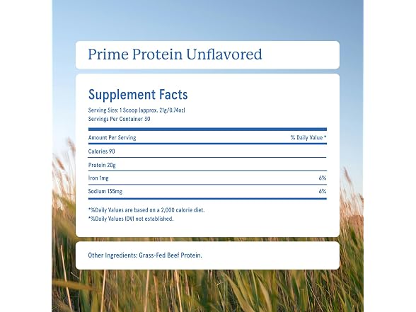 Equip Foods Prime Beef Protein Powder 30 Servings