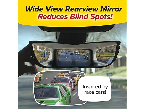 Angel View Wide-Angle Rearview